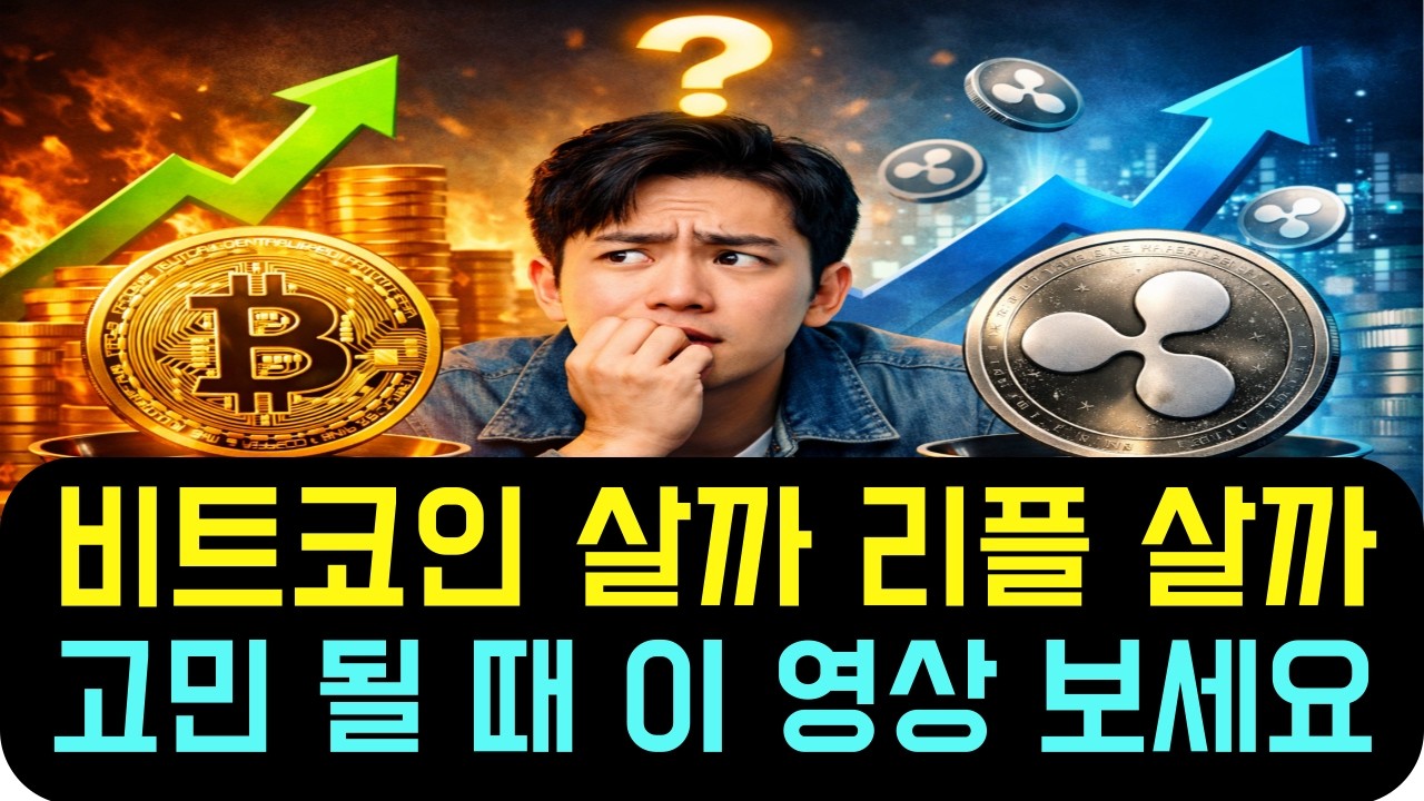 [리플 XRP] 비트코인 살까 리플살까 고민 될 때 이 영상을 보세요!