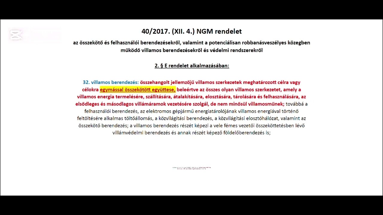 Kezdő villanyszerelőknek 1. Alapvető jogszab&aacute;lyok