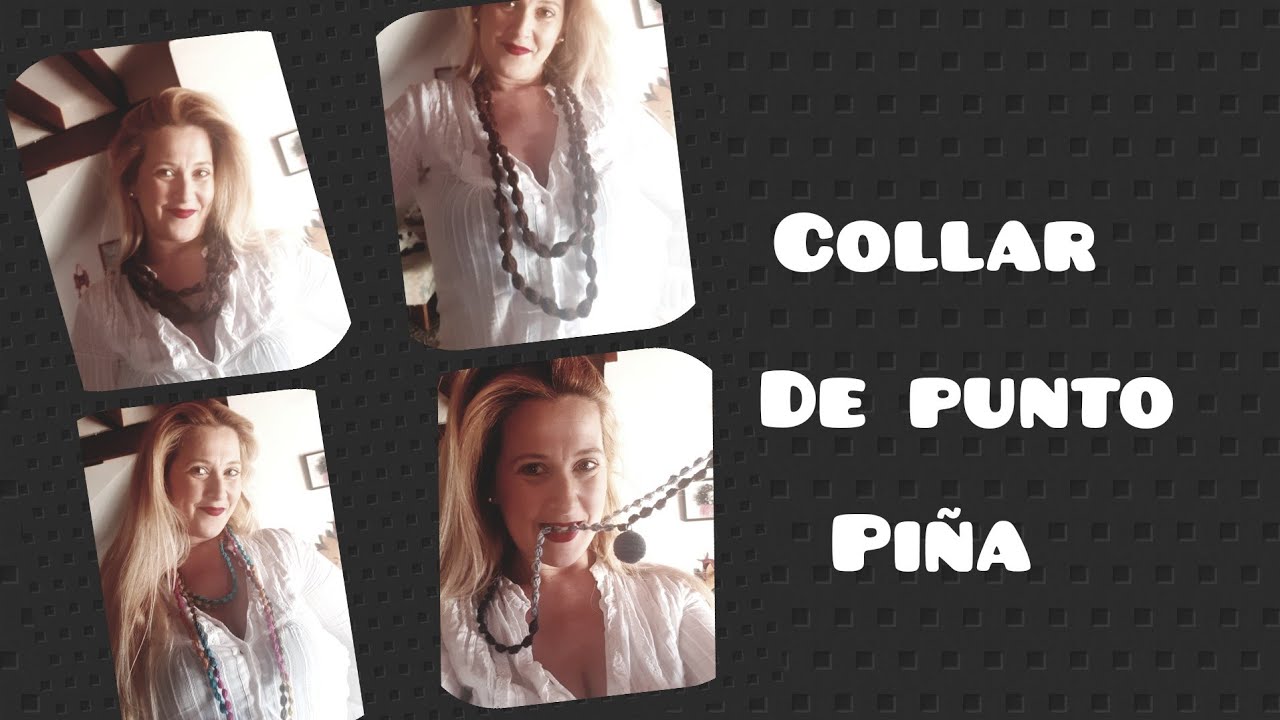 Collar de punto piña