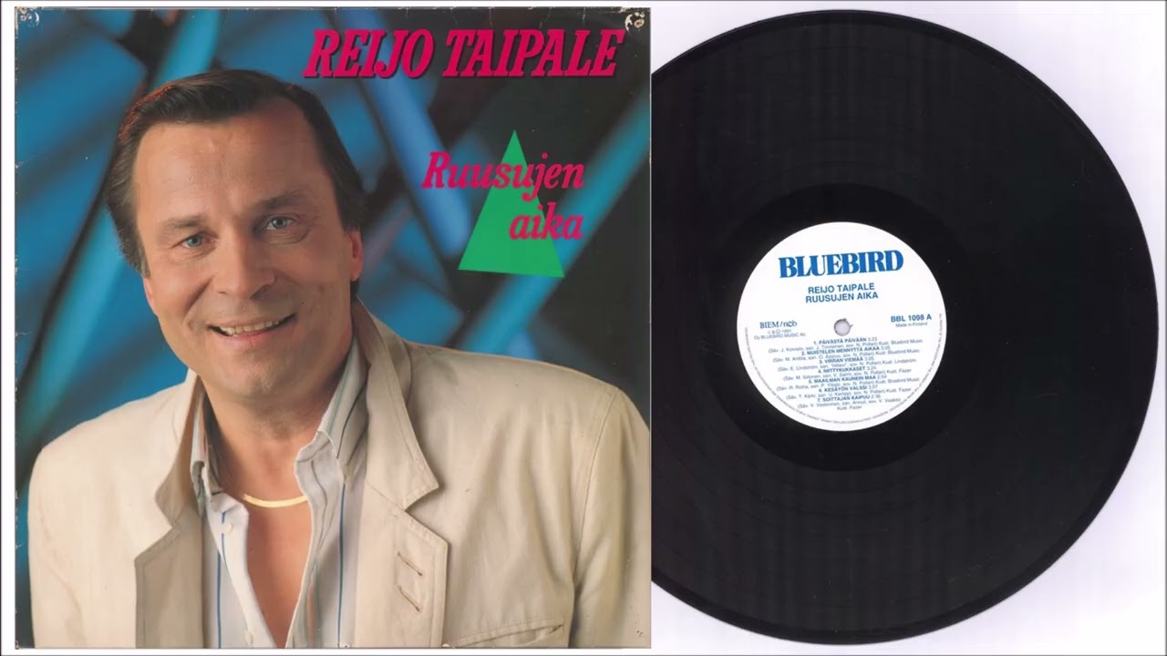 Reijo Taipale - Ruusujen aika LP, 1991 / vinyl, HQ / A-puoli