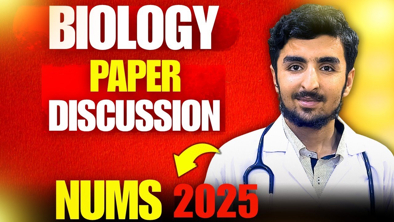 NUMS Mdcat Biology paper| nums 2025 key in 7 minutes 🔥