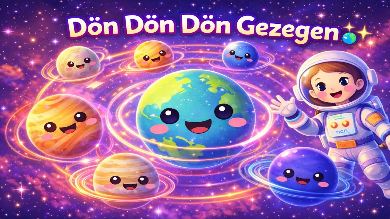 Dön Dön Dön Gezegen 🌍🚀 | Eğlenceli Uzay Çocuk Şarkısı | Mini Lumy Kids TR