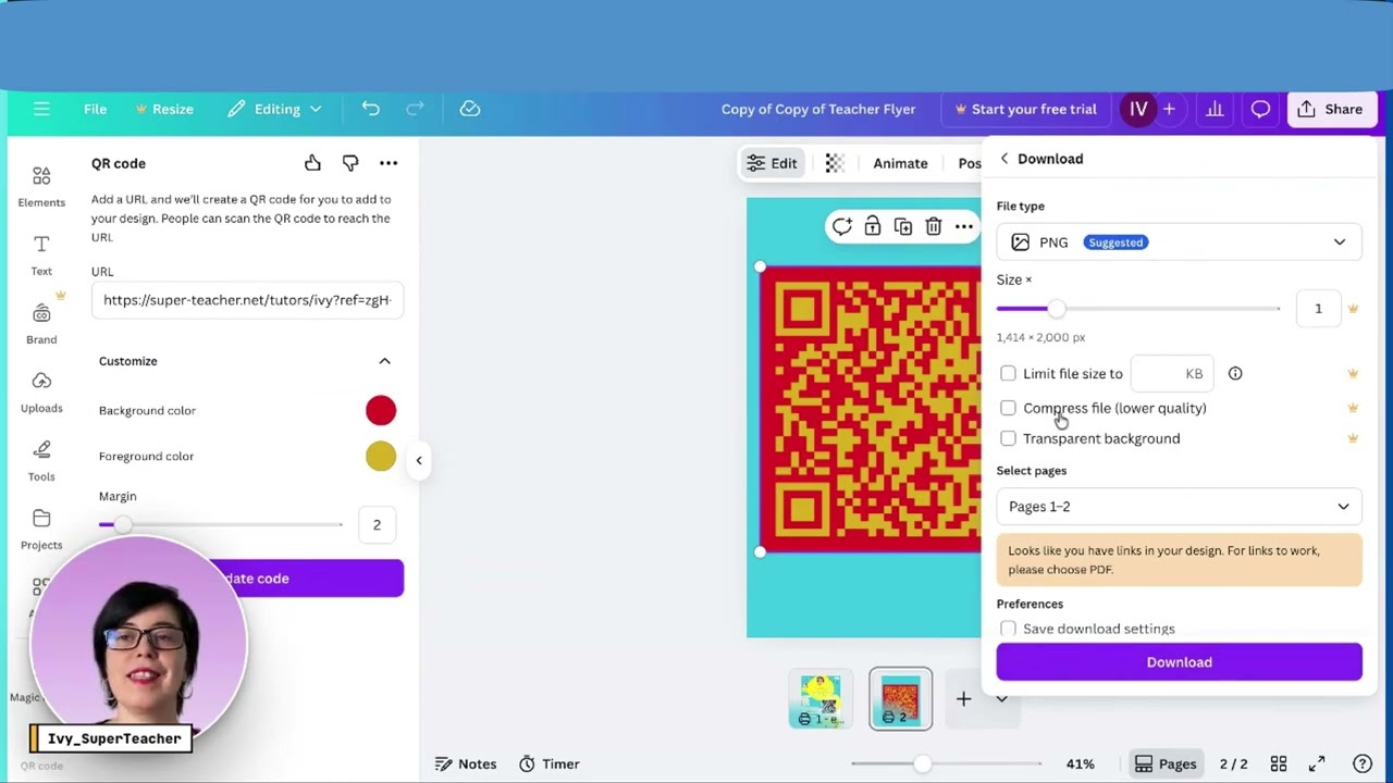 21. Create a QR Code of Your SuperTeacher Page for Effective Self-Marketing| Independent Teaching