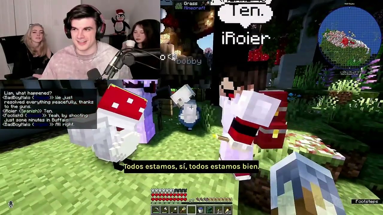 LEONARDA defiende la relación entre VEGETTA y FOOLISH de ROIER y BOBBY 😮💜 QSMP