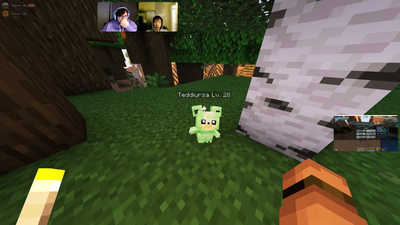 Cobblemon Episode 24, Mining session 1, with Bear and Cat