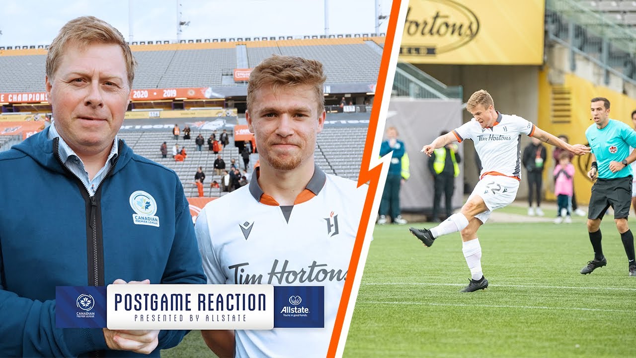 POST GAME INTERVIEW: Noah Jensen on his late winner for Forge FC 🗣️