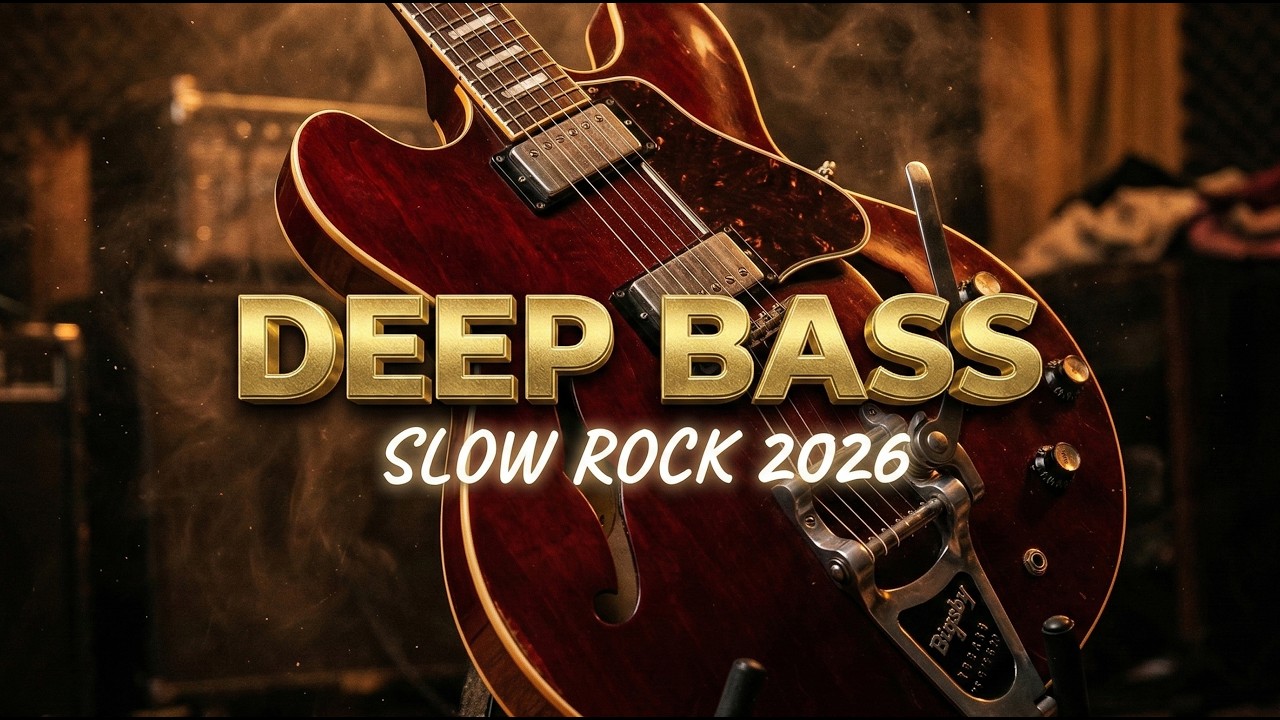1 Hour Deep Bass Slow Rock 2026 🎸 Relaxing Guitar Ballads (No Vocals) - Vol. 3
