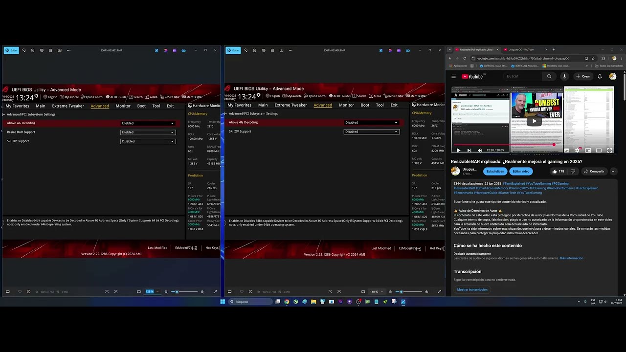 ¿Por qué deberías probar desactivar Resizable BAR en el BIOS?