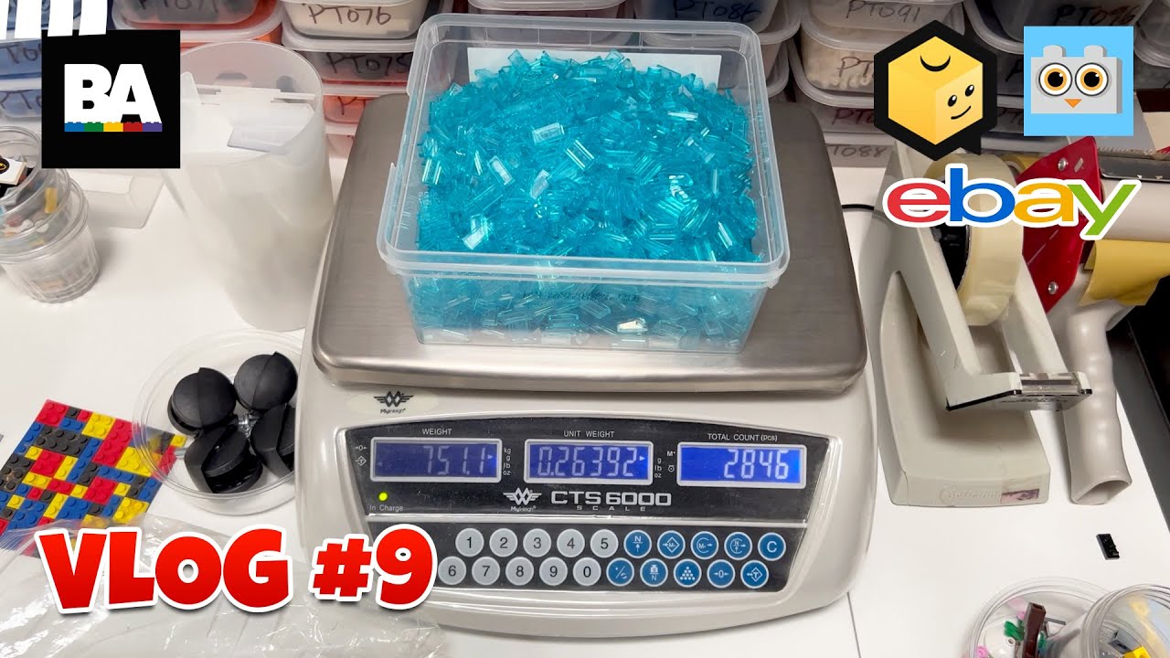 VLOG#9 -  Picking up more used Lego Bulk, New Lego sets for partout, weighing bulk parts