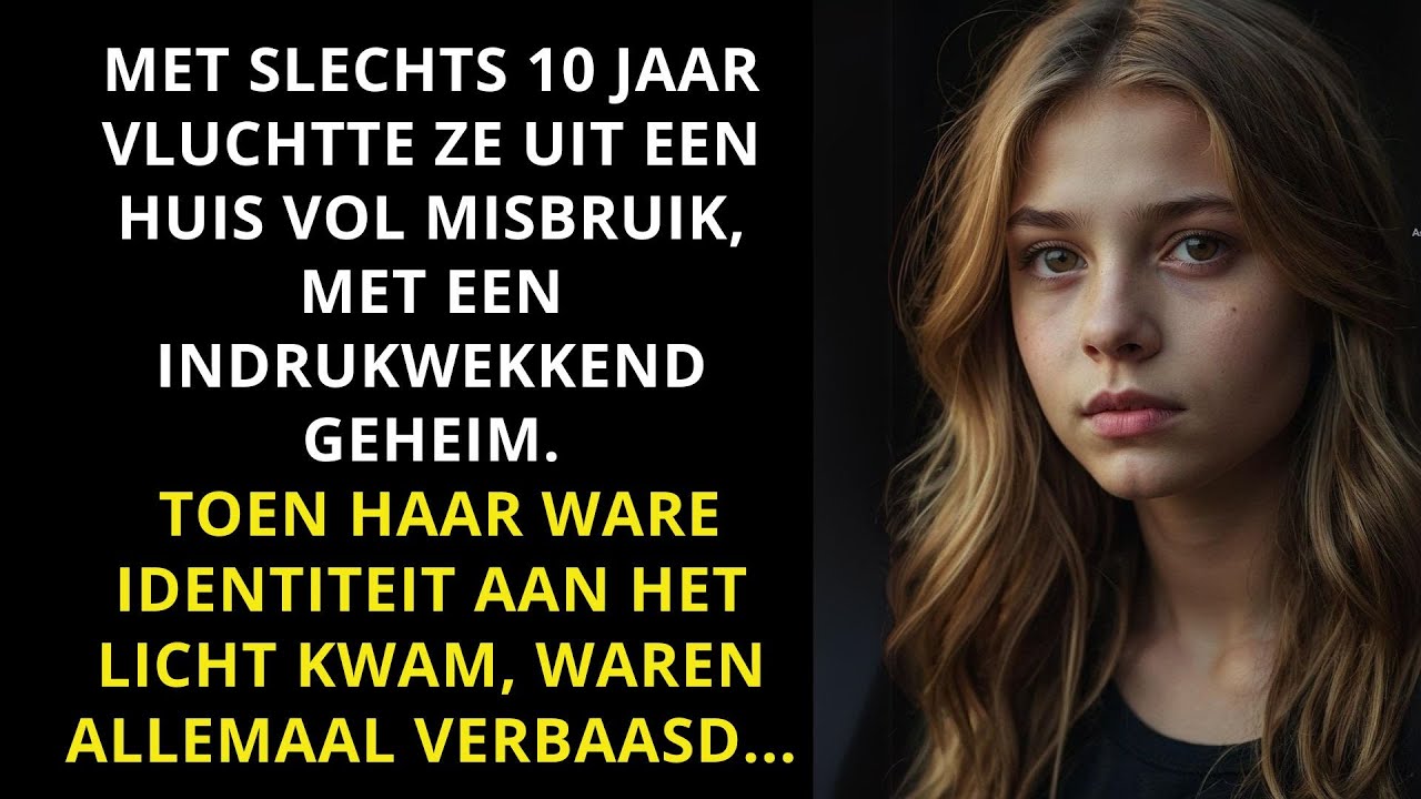 NA HET VLUCHTEN UIT EEN GEWELDDADIG HUIS, ONTHULT HET MEISJE EEN ANGSTAANJAGEND GEHEIM.