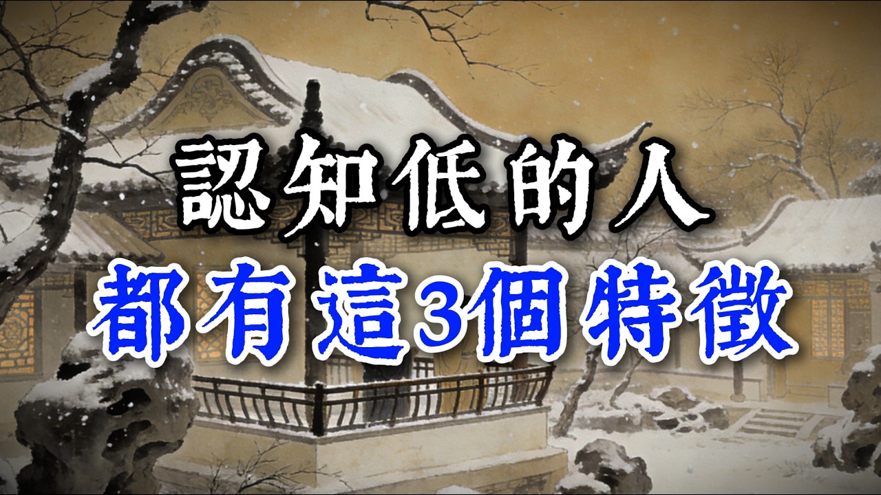 認知低的人都有這3個特徵#閲人智慧#强者思维 #情商 #认知觉醒 #社交技巧 #处世智慧 #人际关系