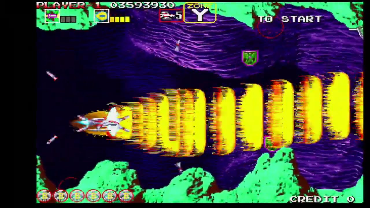ダライアス外伝EXver タツノオトシゴルート ノーミスALL