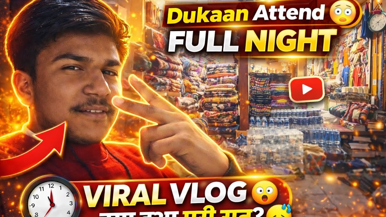 Dukaan attatend full night vlogging harshbhattvlogs#viral#harshbhattvlogs #raatke1bajekiyakhanapack 