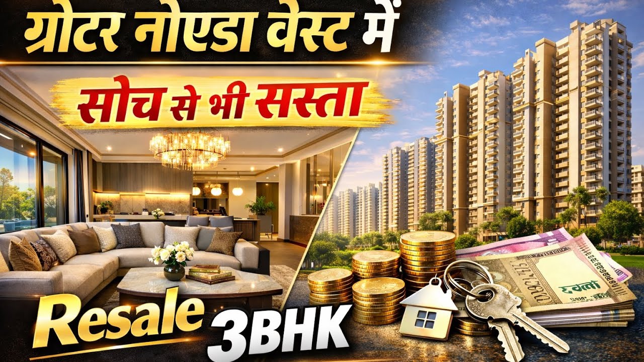 ग्रेटर नोएडा वेस्ट में सोच से भी सस्ता Resale 3BHK | Nirala Aspire Society | Best Deal 🔥