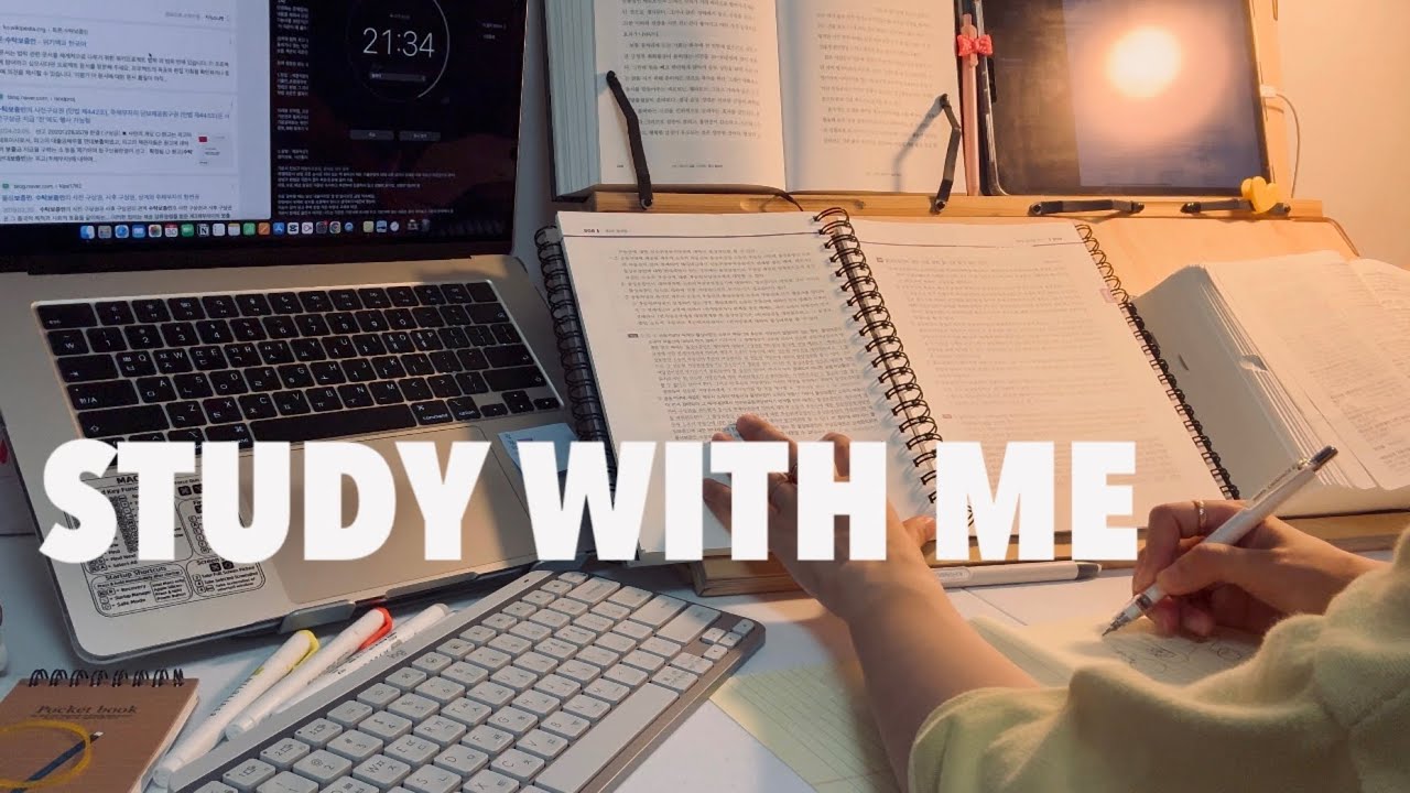 🌿9-HOUR Study With Me,No music, Real sound,keyboard typing, ASMR,pomodoro 50/10