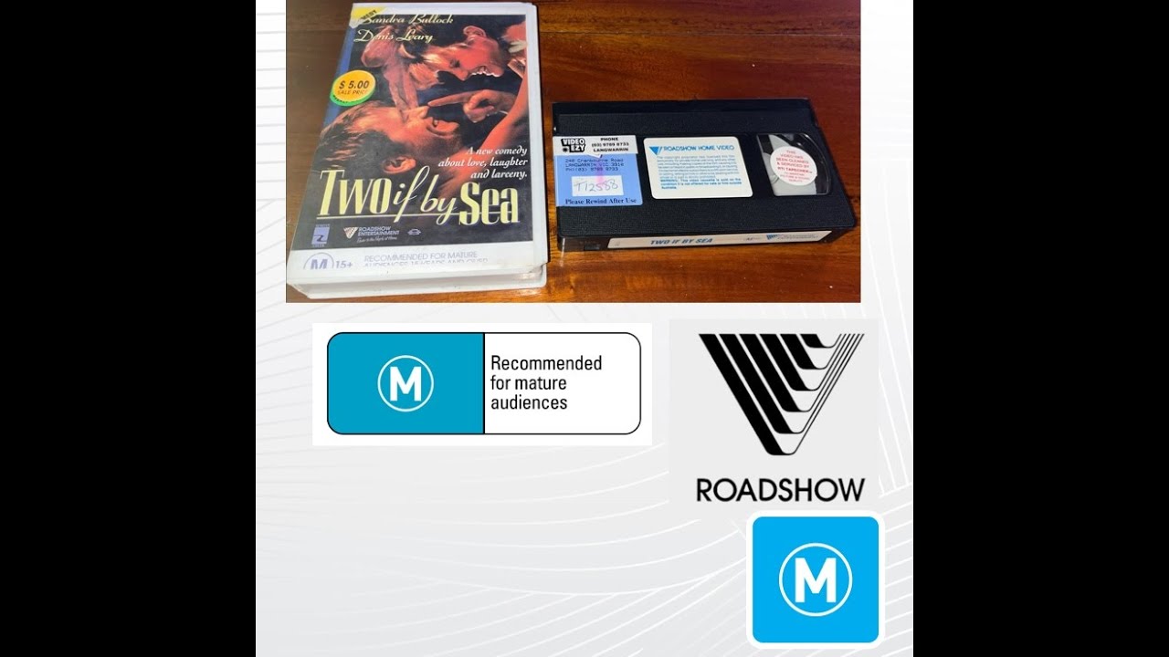 Opening and Closing to Two If by Sea 1996 VHS Australia ex-rental retail edition  roadshow