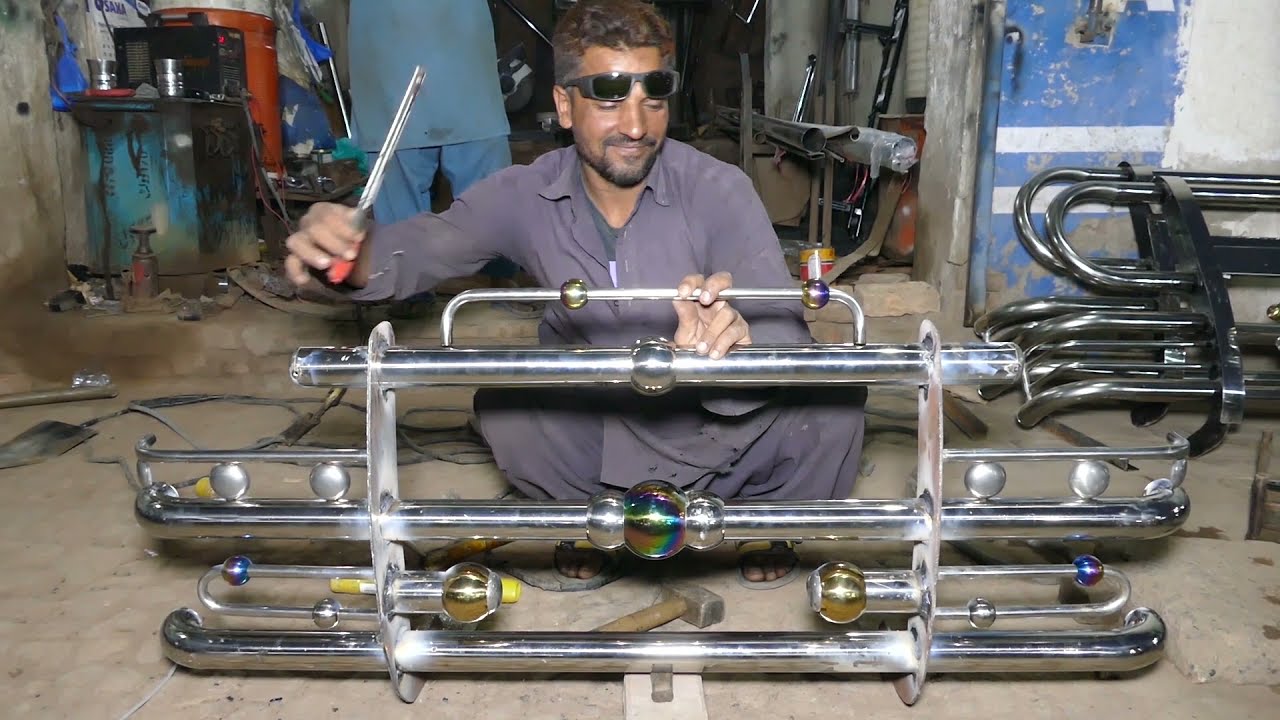 How to Make a TOYOTA hiace Front Bumper Guard