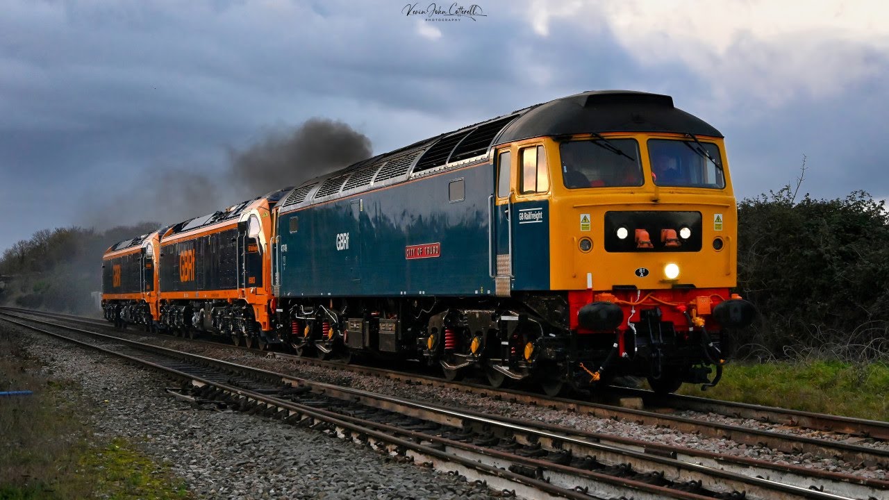 GBRf, Class 99, 99003 & 99004 & Class 47, 47749 #class47 #class99 #gbrf #locomotive #railway #train
