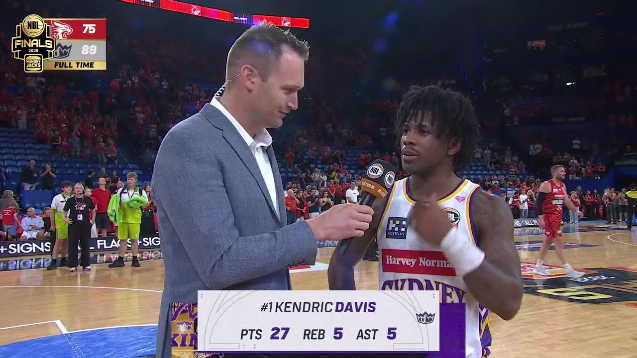 Kendric Davis post-game interview vs Perth Wildcats - Playoffs Game 2, NBL26