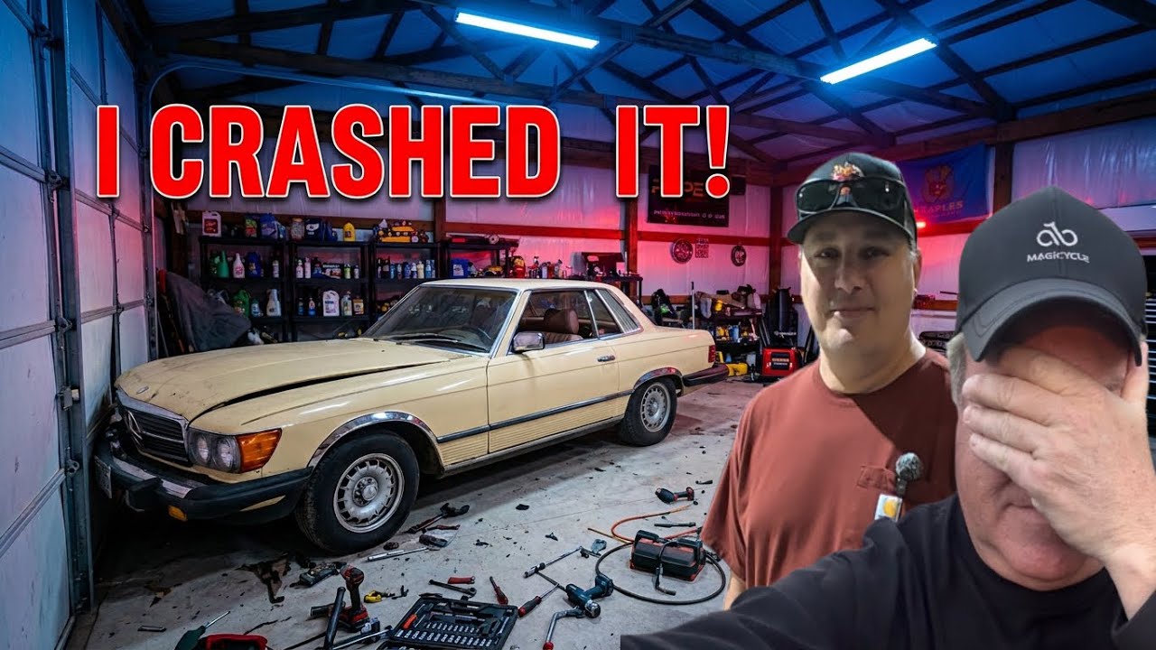 I Crashed My Classic Mercedes Then We Found Green Goo In The Engine!!