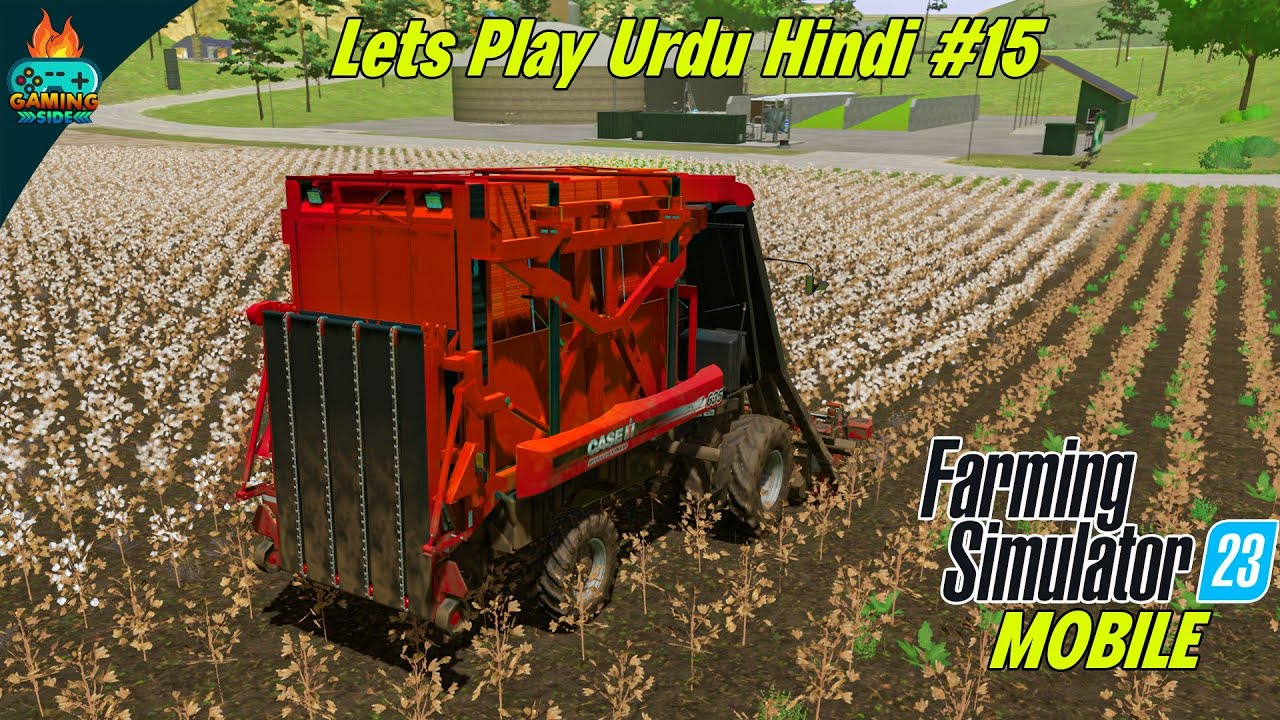 Let's Play Amberstone #15- Finally Harvesting Cotton - Farming Simulator 23 Mobile Urdu Hindi