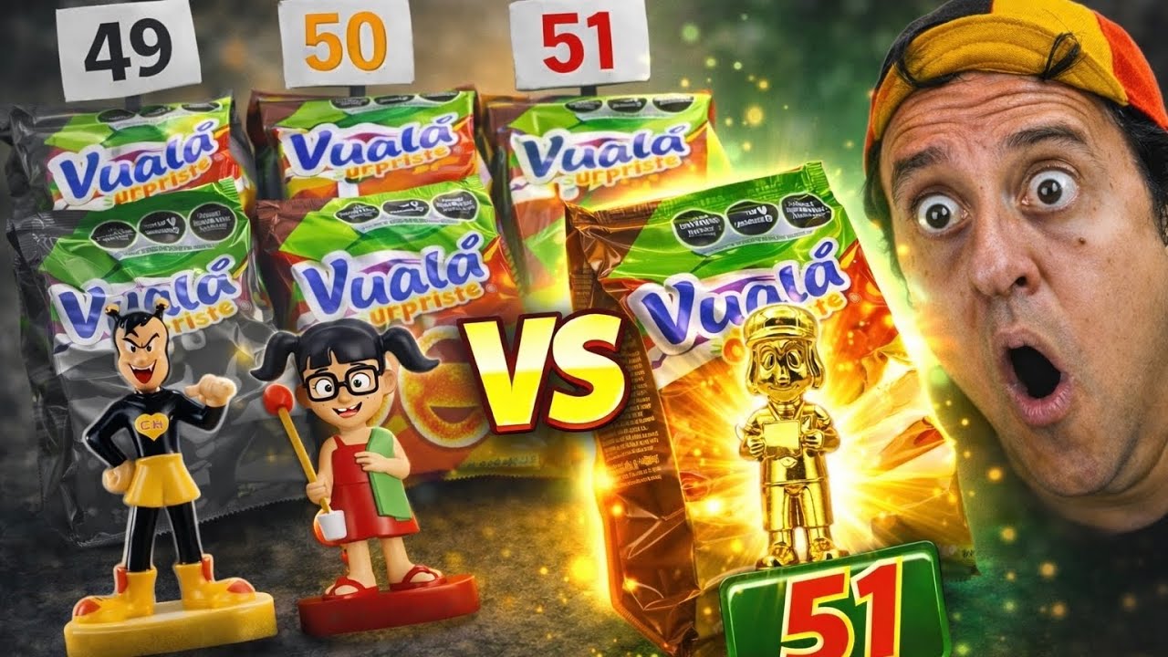 ¡ABRIMOS los 3 ÚLTIMOS lotes de VUALÁ SORPRESA🥐! 😱 ¿CUÁL trae las MEJORES FIGURAS de CHESPIRITO🔥?