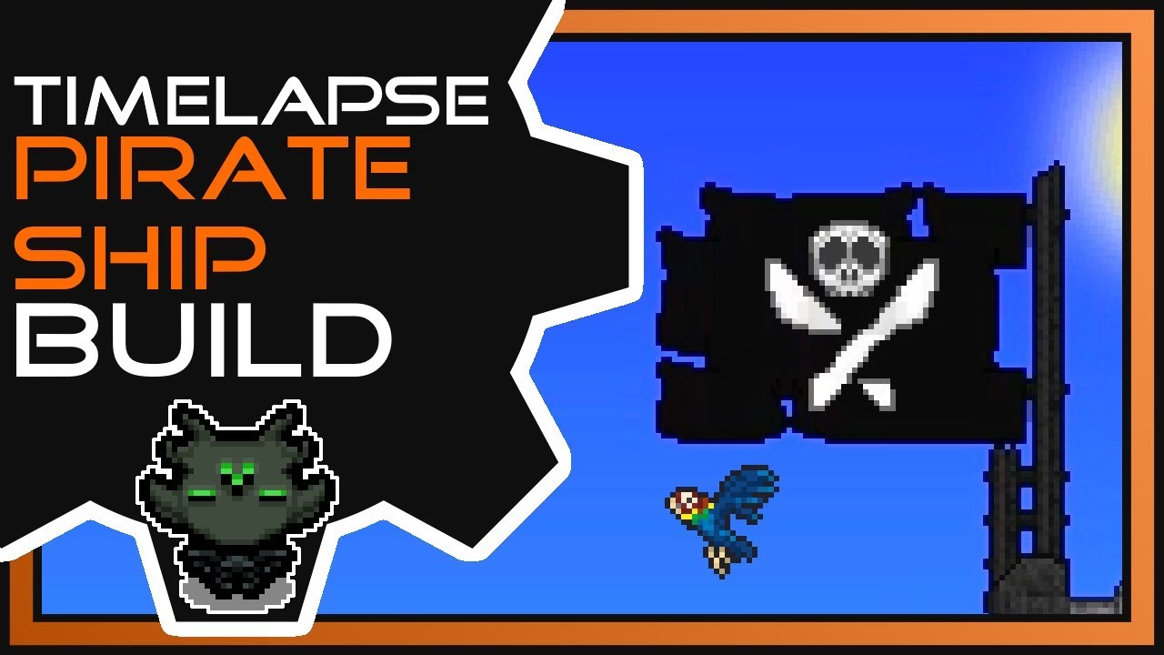 Let’s Build a Pirate Ship | The Black Pearl | Timelapse Build | Terraria