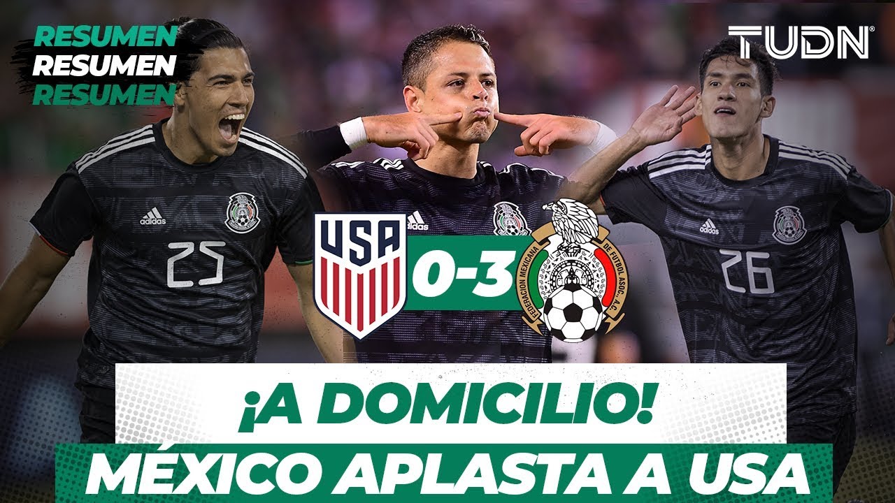¡Goleada a domicilio! | Resumen y Goles USA 0 - 3 México  | Partido Amistoso | TUDN
