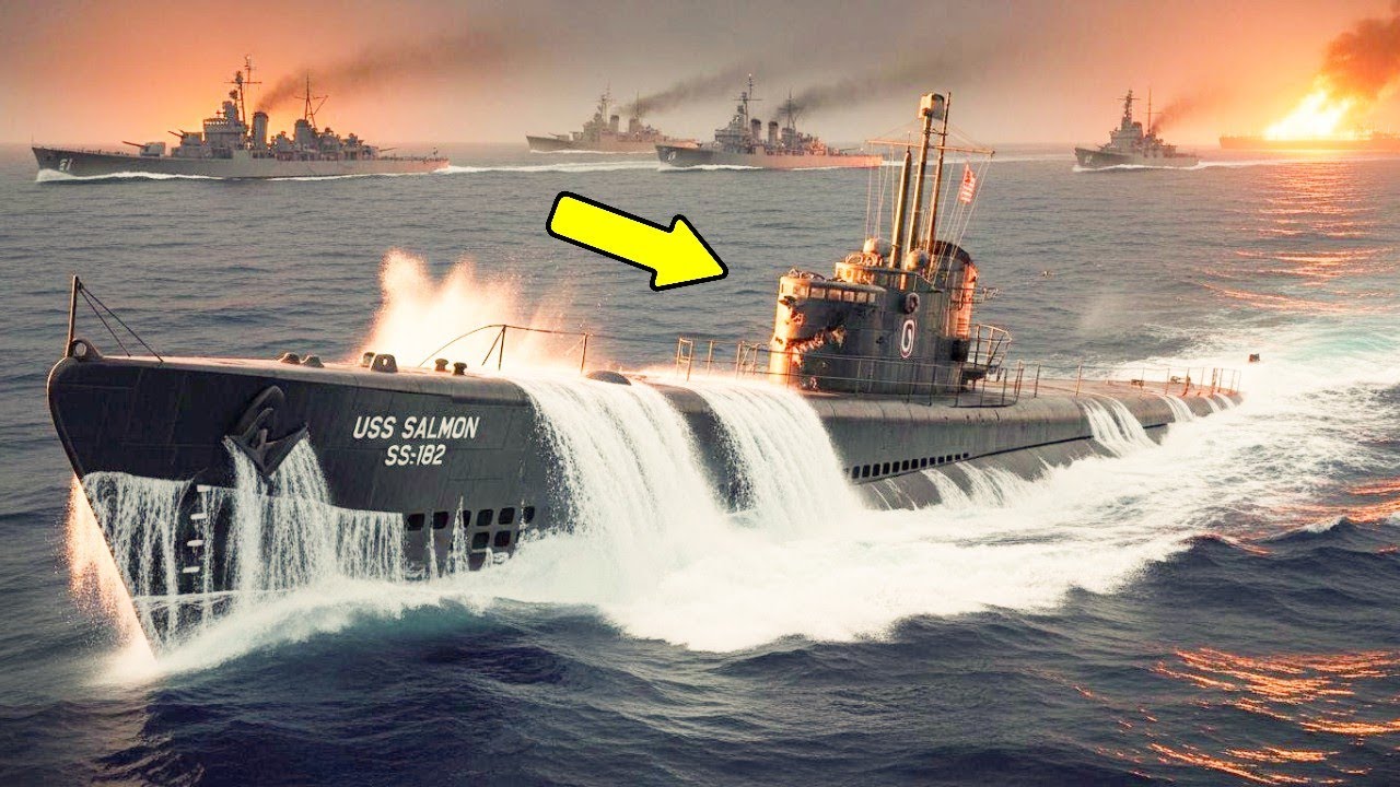 O Pânico Japonês - O Submarino que Deveria Estar Afundado Emergiu e Atacou na Superfície