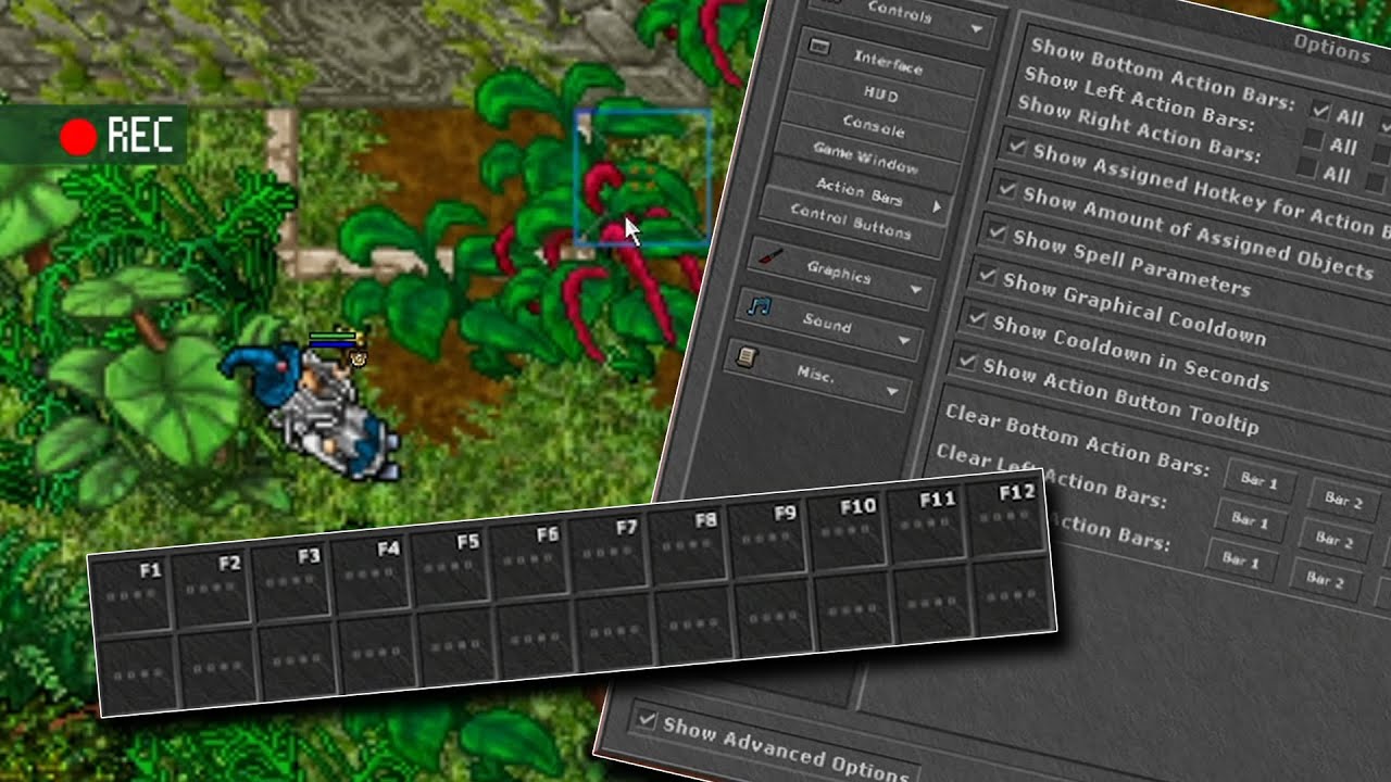 TIBIA / COMO CONFIGURAR TUS ACTION BARS [ENG SUB]