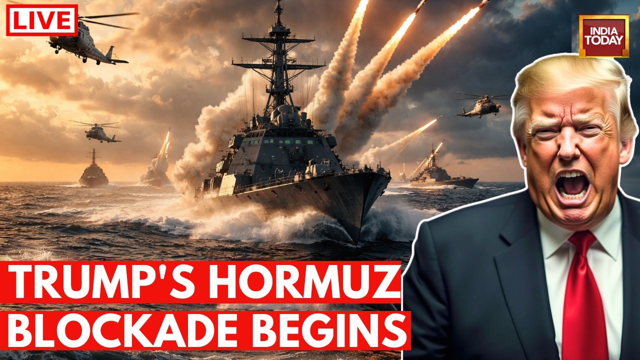 Strait Of Hormuz War Live: US Navy Begin Blockade Hormuz | Iran-US War | China Warns US Over Hormuz