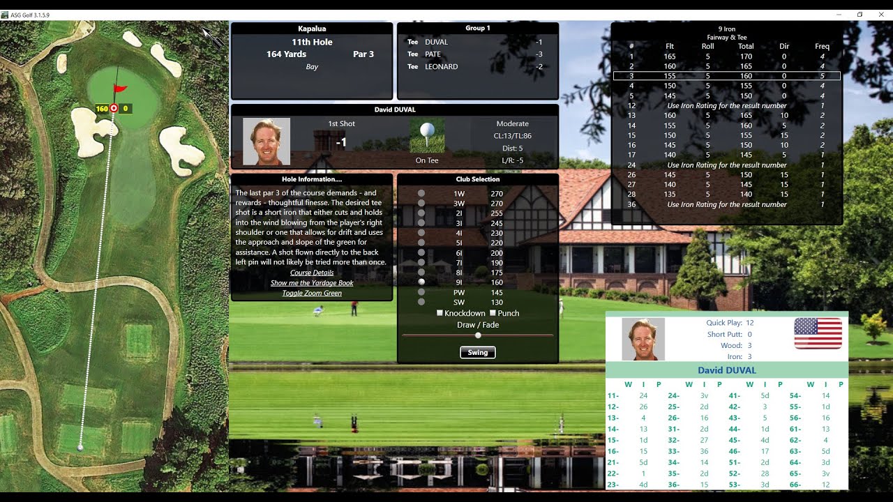 ASG Golf PC game play
