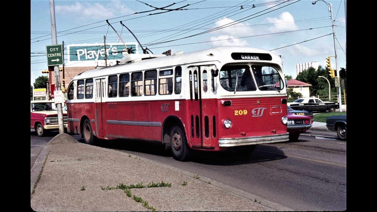 Edmonton Trolleybus Scenes - 1970s and 2006