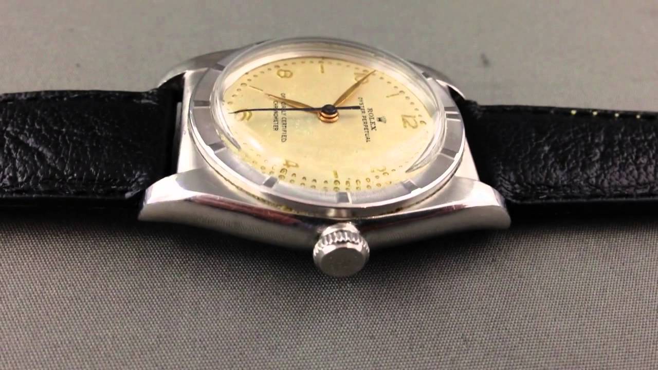 The Rolex Bubbleback - The First Rolex Automatic Wrist Watch