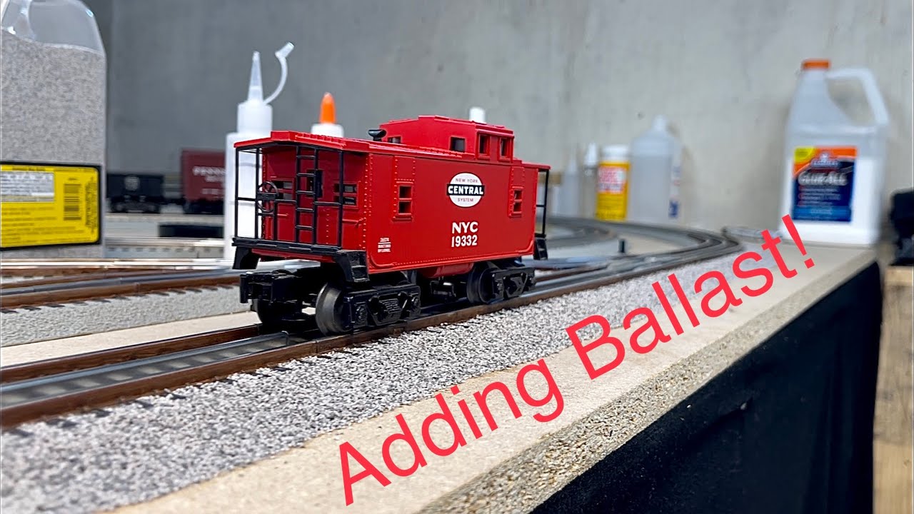 Ballasting Fastrack For The First Time! - O Scale Layout Update 3