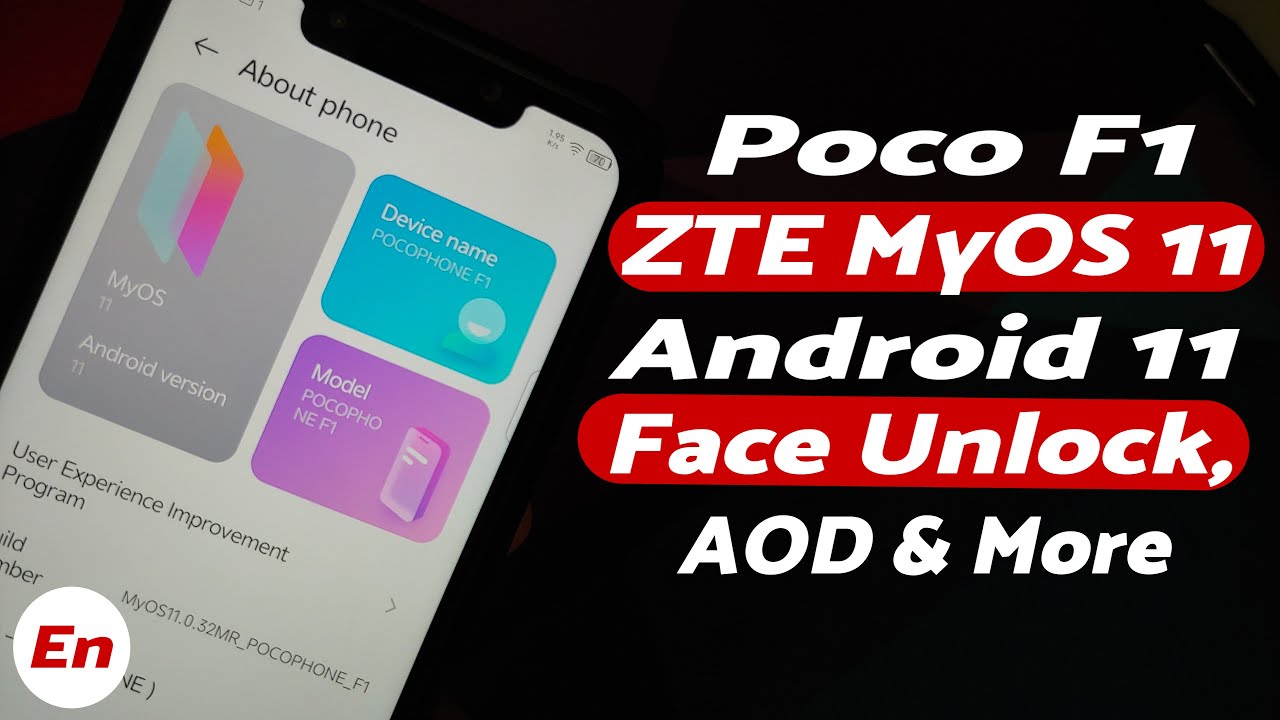 Poco F1 | ZTE MyOS 11 | Android 11 | First Look | AOD | Face Unlock | Floating Windows & More