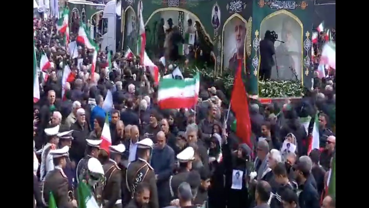 WATCH LIVE: Thousands Gather in Tehran for Funeral of Military Commander Killed in US-Israel Strikes