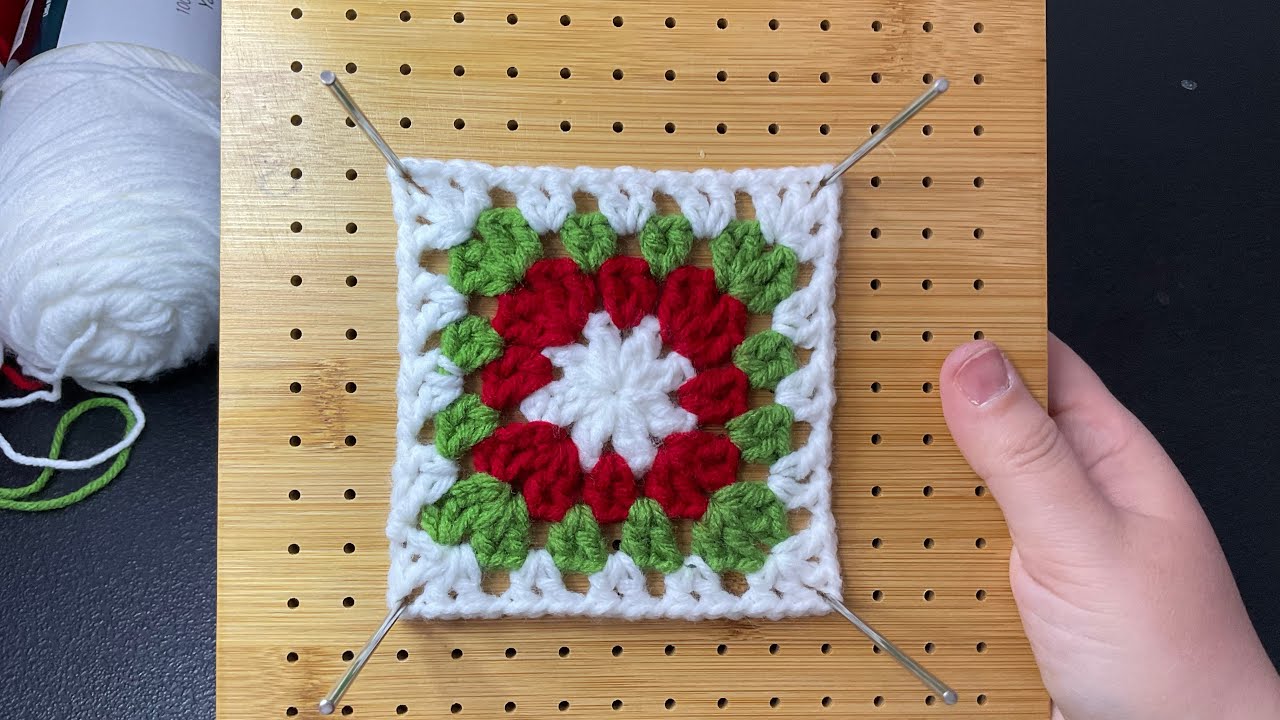 Tutorial a crochet: granny square hecho de puntos v