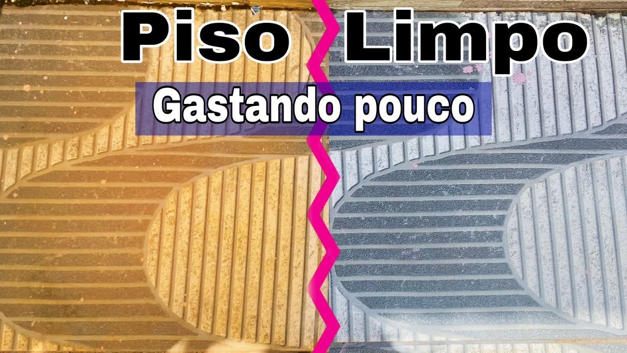 Como Limpar Piso ENCARDIDO sem fazer for&ccedil;a e com 3 ingredientes!