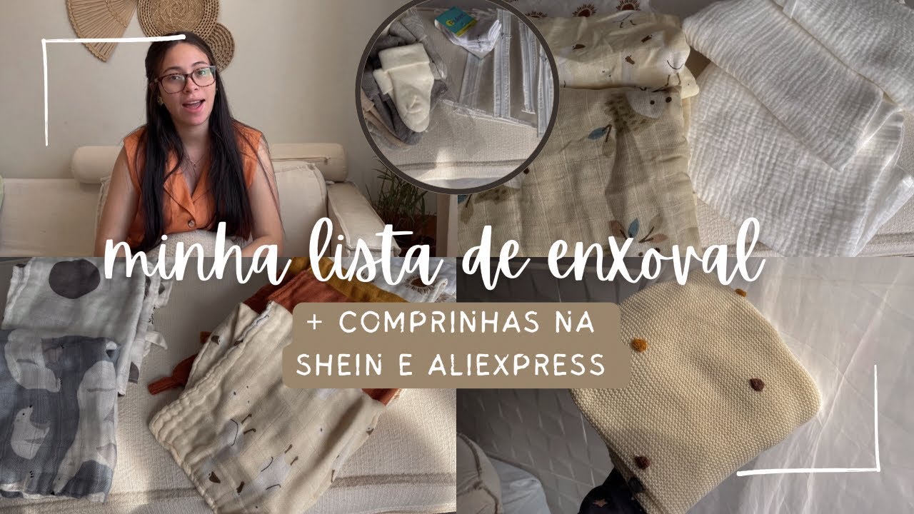 Minha lista de enxoval de bebê minimalista & básica | + comprinhas de bebê na Shein e AliExpress 