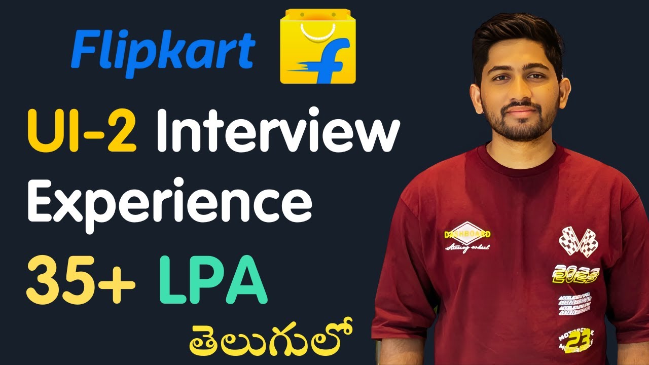 I CRUSHED My Flipkart Interview For UI-2 Role 🔥 🔥 | My Flipkart Interview Experience In Telugu 2025