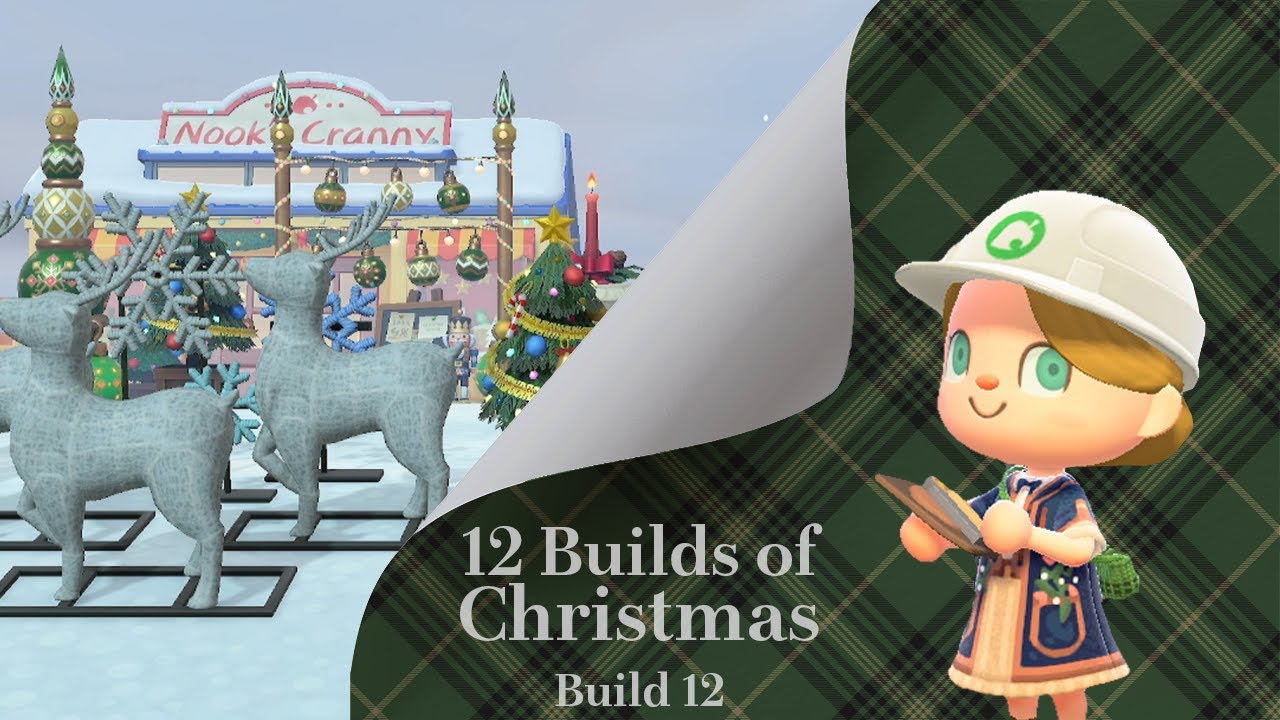 ACNH: Decorating the Shopping District for Christmas