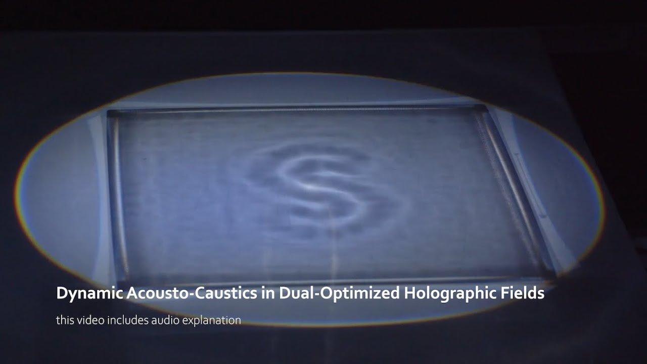 Dynamic Acousto-Caustics in Dual Optimized Holographic Fields