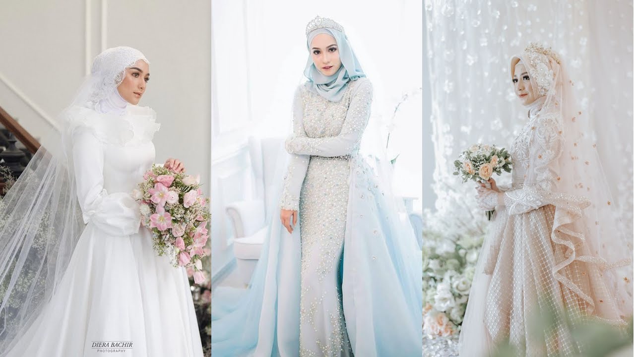 15 Model Kebaya Brokat Modern Muslim Terbaru 2024 / 2025  untuk Pengantin