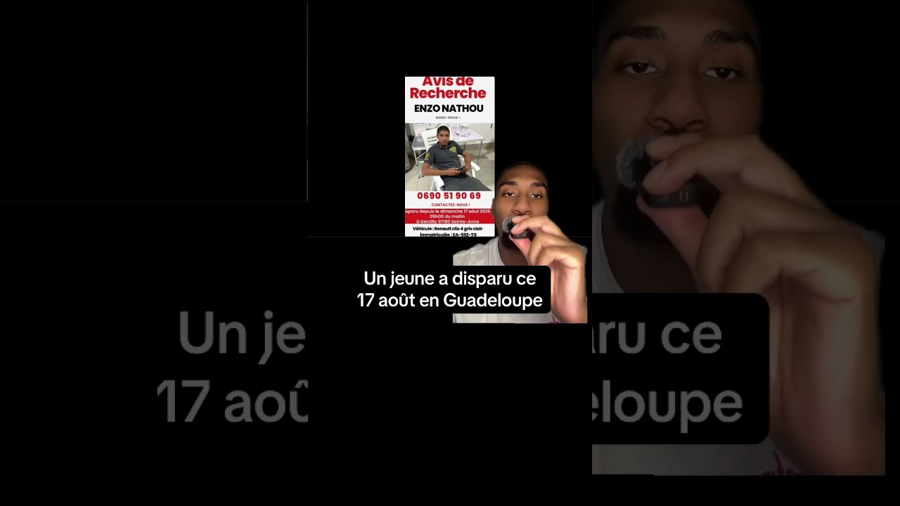 Un jeune a disparu ce 17 août en Guadeloupe 