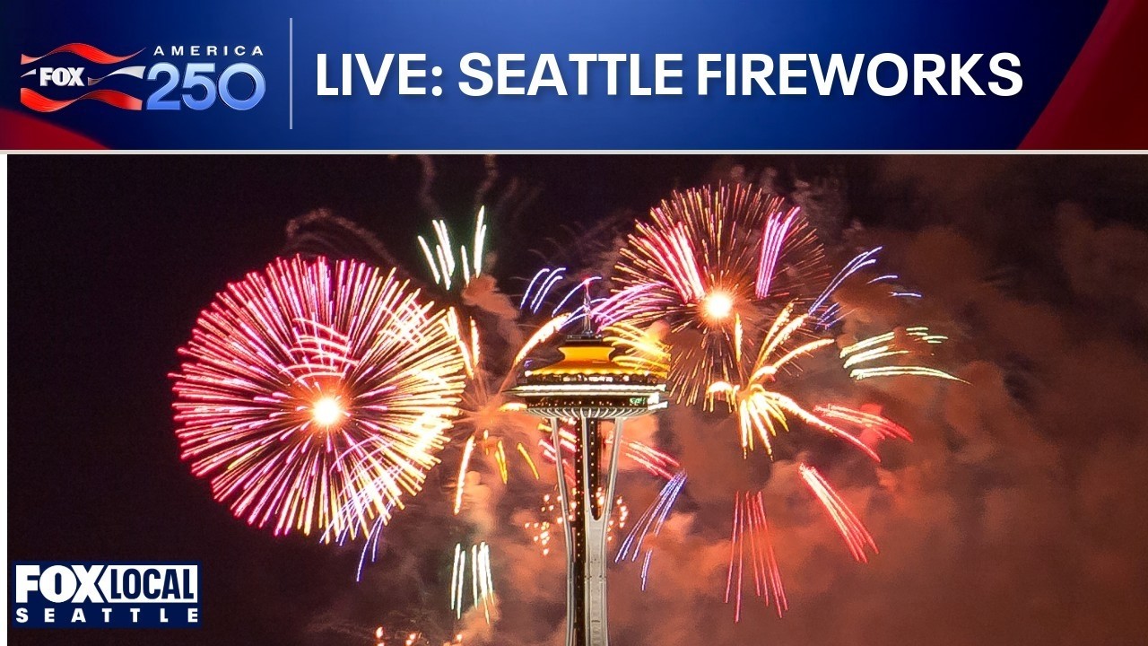 LIVE: Seattle Seafair 4th of July Fireworks Show for America 250