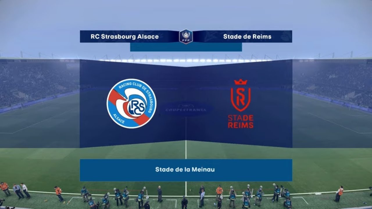 Strasbourg vs Reims 2-1 Résumé et Buts | Coupe de France 2025-26