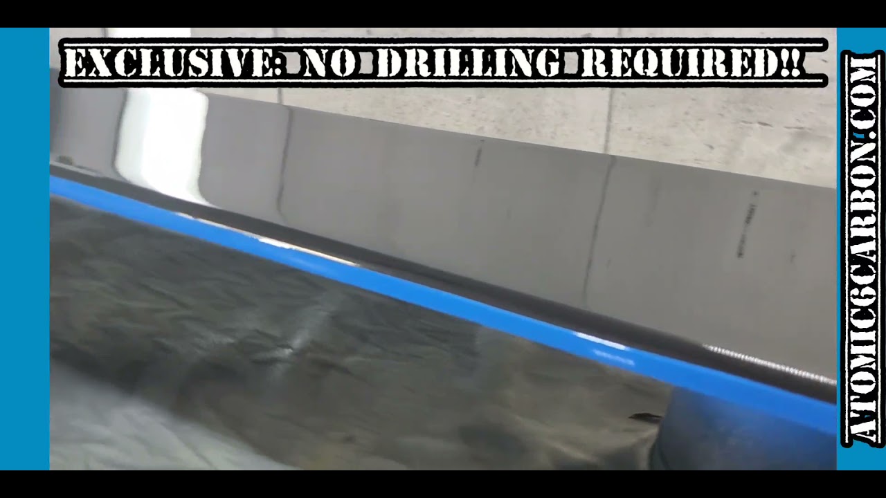 Atomic 6 Carbon EXCLUSIVE No Drilling Required C8 Corvette Side Skirts