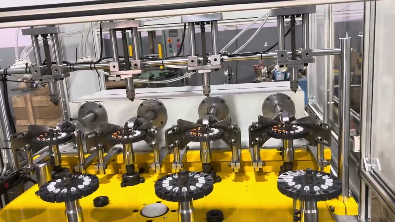 4x4  ceiling fan winding machine #machine #windingmachine #cellingfanwinding #fullyautomated