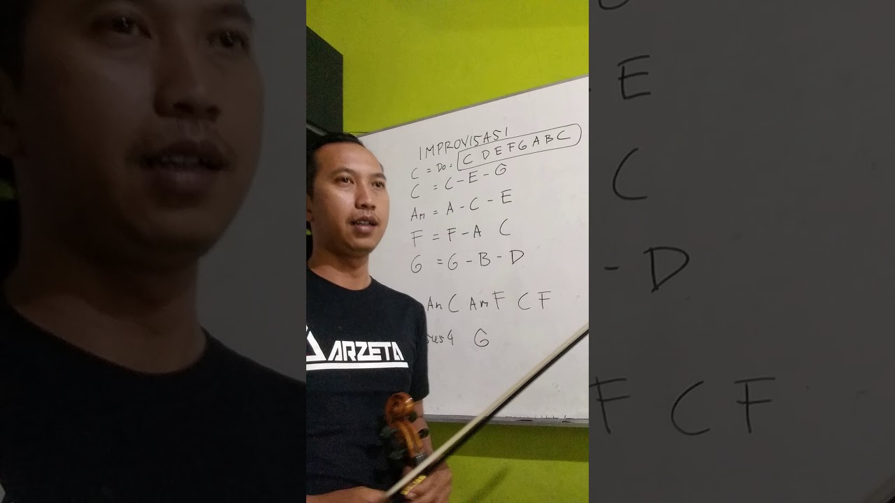 Belajar improvisasi biola sederhana untuk dasar bagian ke #1